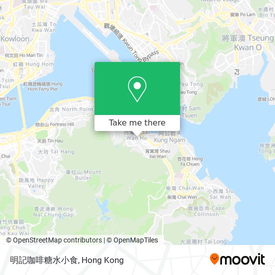 明記咖啡糖水小食 map