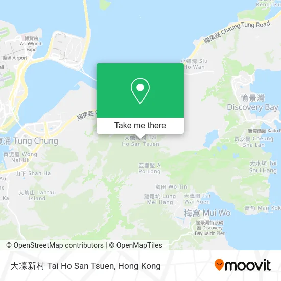 大蠔新村 Tai Ho San Tsuen map