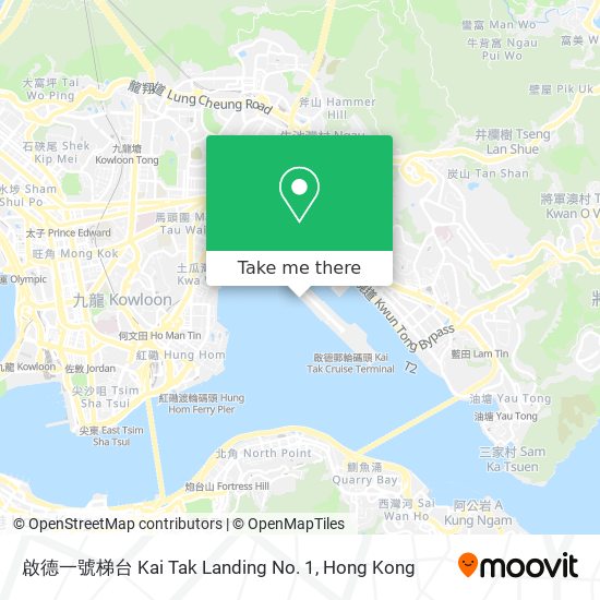 啟德一號梯台 Kai Tak Landing No. 1 map