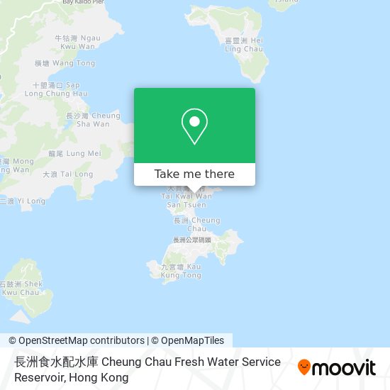 長洲食水配水庫 Cheung Chau Fresh Water Service Reservoir地圖