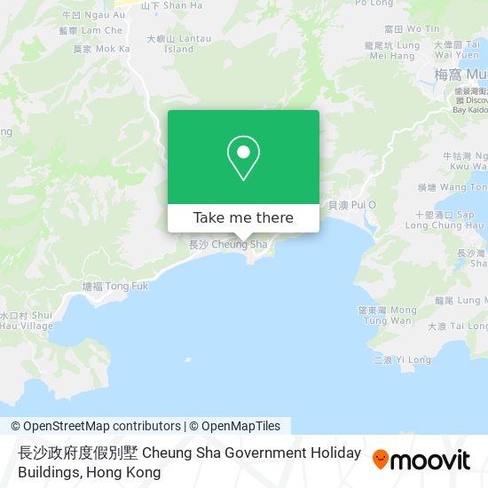 長沙政府度假別墅 Cheung Sha Government Holiday Buildings地圖