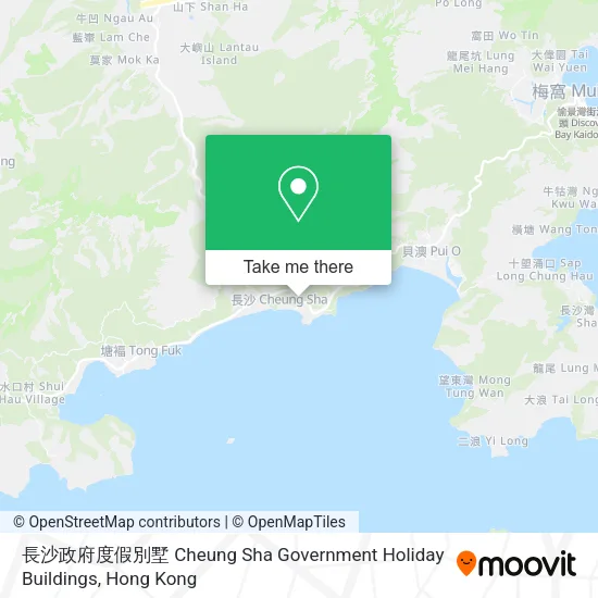 長沙政府度假別墅 Cheung Sha Government Holiday Buildings map