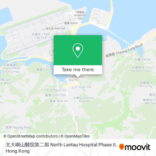 北大嶼山醫院第二期 North Lantau Hospital Phase II地圖