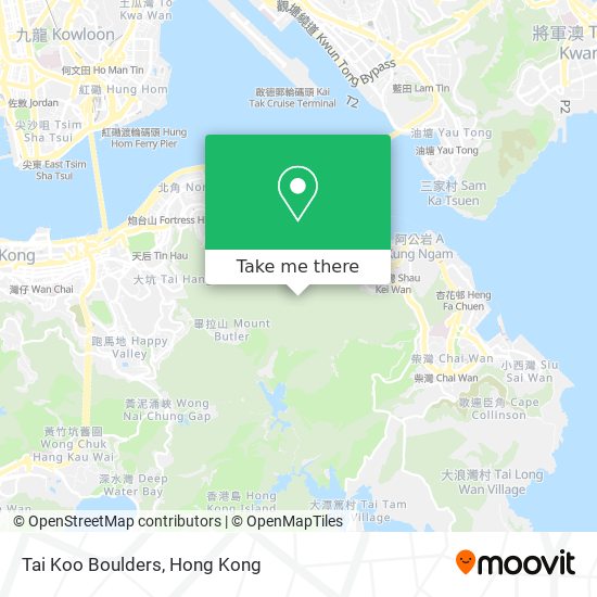 Tai Koo Boulders map