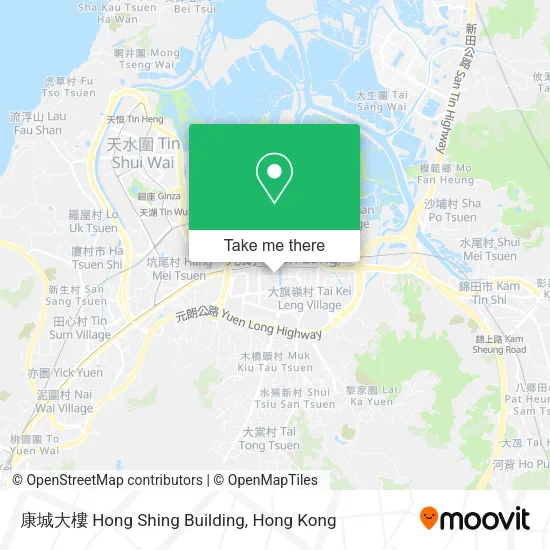 康城大樓 Hong Shing Building map