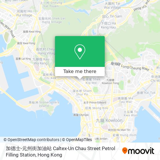 加德士-元州街加油站 Caltex-Un Chau Street Petrol Filling Station map