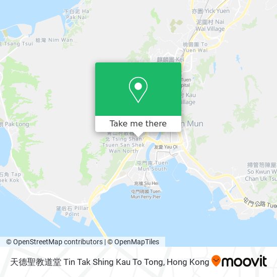 天德聖教道堂 Tin Tak Shing Kau To Tong map