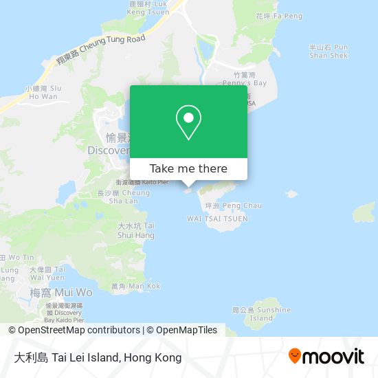 大利島 Tai Lei Island地圖
