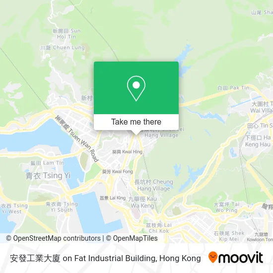 安發工業大廈 on Fat Industrial Building map