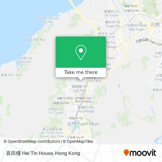 喜田樓 Hei Tin House map