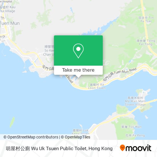 胡屋村公廁 Wu Uk Tsuen Public Toilet map