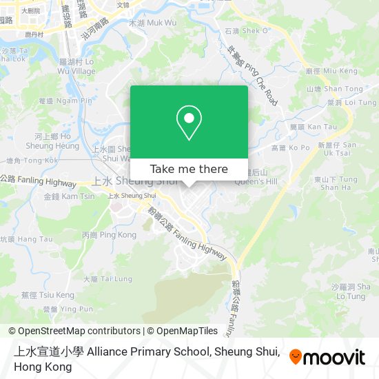 上水宣道小學 Alliance Primary School, Sheung Shui地圖