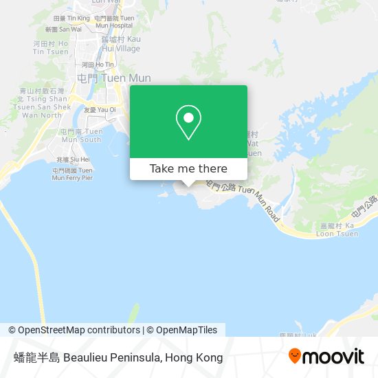 蟠龍半島 Beaulieu Peninsula map