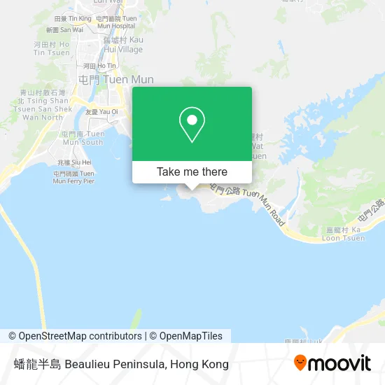 蟠龍半島 Beaulieu Peninsula地圖