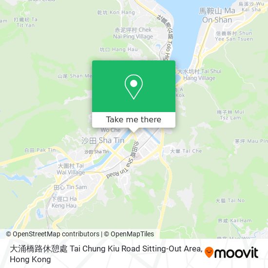 大涌橋路休憩處 Tai Chung Kiu Road Sitting-Out Area地圖