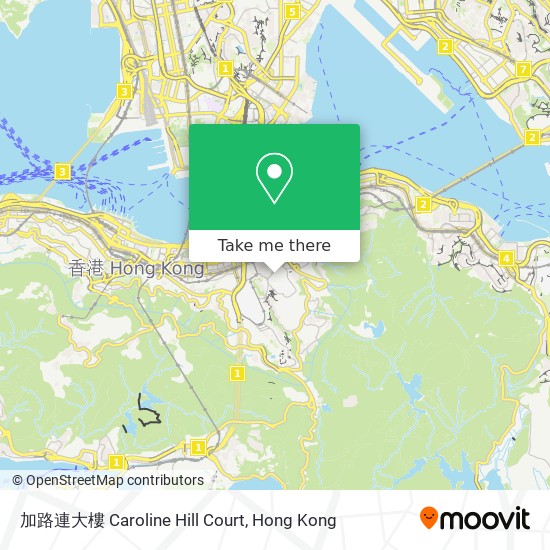 加路連大樓 Caroline Hill Court地圖