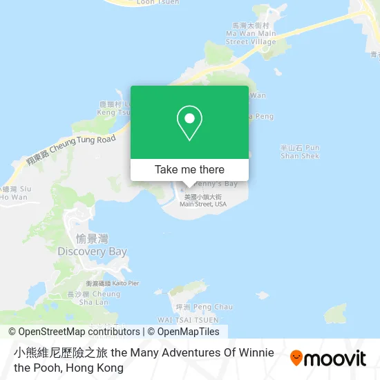 小熊維尼歷險之旅 the Many Adventures Of Winnie the Pooh map