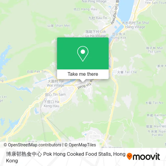 博康邨熟食中心 Pok Hong Cooked Food Stalls map