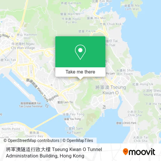 將軍澳隧道行政大樓 Tseung Kwan O Tunnel Administration Building地圖
