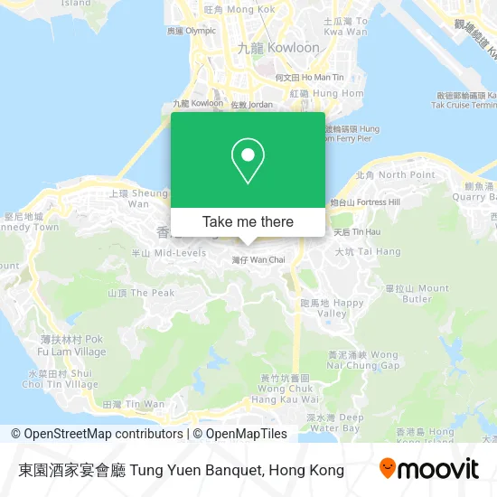 東園酒家宴會廳 Tung Yuen Banquet map