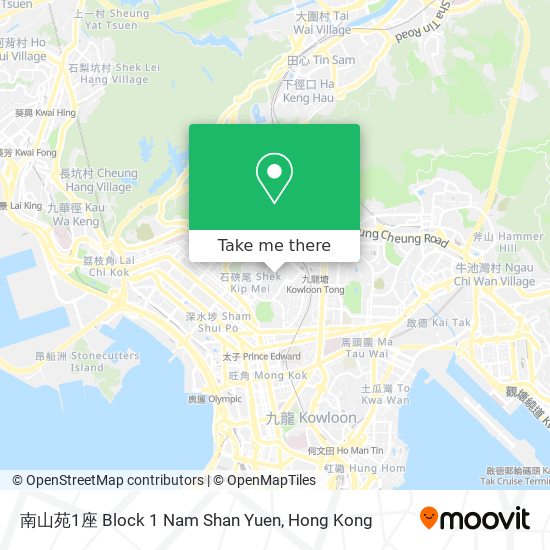 南山苑1座 Block 1 Nam Shan Yuen地圖