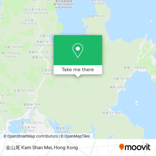 金山尾 Kam Shan Mei map