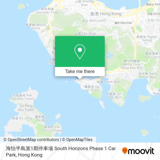 海怡半島第1期停車場 South Horizons Phase 1 Car Park地圖