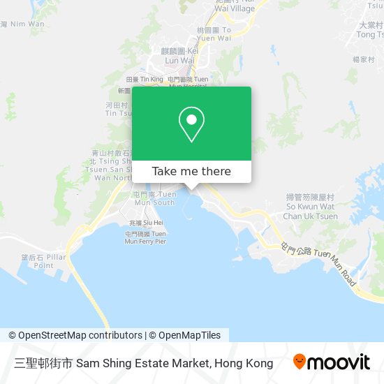 三聖邨街市 Sam Shing Estate Market map