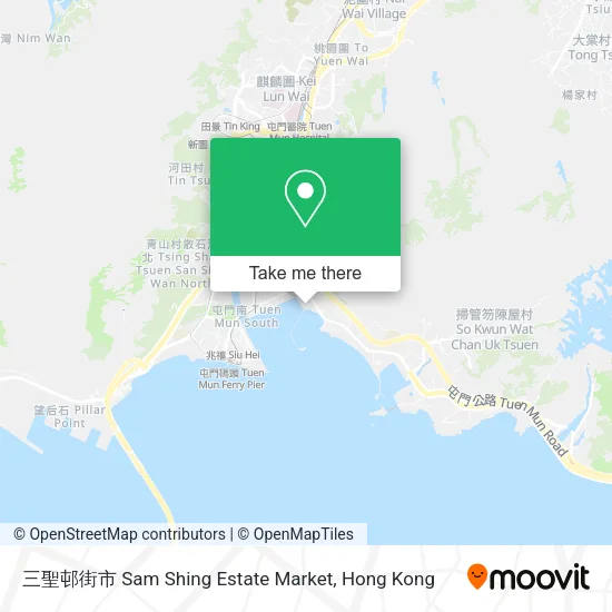 三聖邨街市 Sam Shing Estate Market map