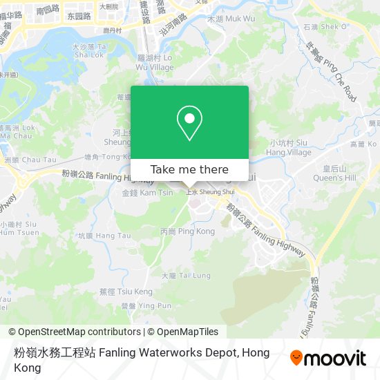 粉嶺水務工程站 Fanling Waterworks Depot map