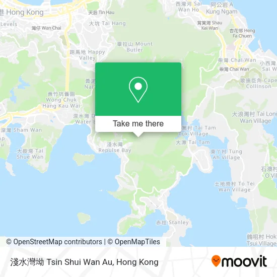 淺水灣坳 Tsin Shui Wan Au地圖
