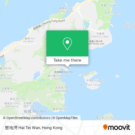 蟹地灣 Hai Tei Wan map