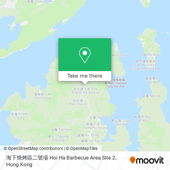 海下燒烤區二號場 Hoi Ha Barbecue Area Site 2 map