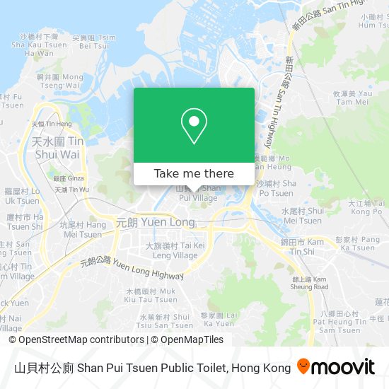 山貝村公廁 Shan Pui Tsuen Public Toilet map