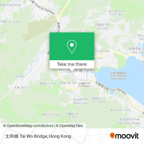 太和橋 Tai Wo Bridge map