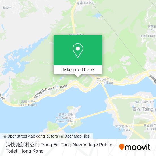 清快塘新村公廁 Tsing Fai Tong New Village Public Toilet map