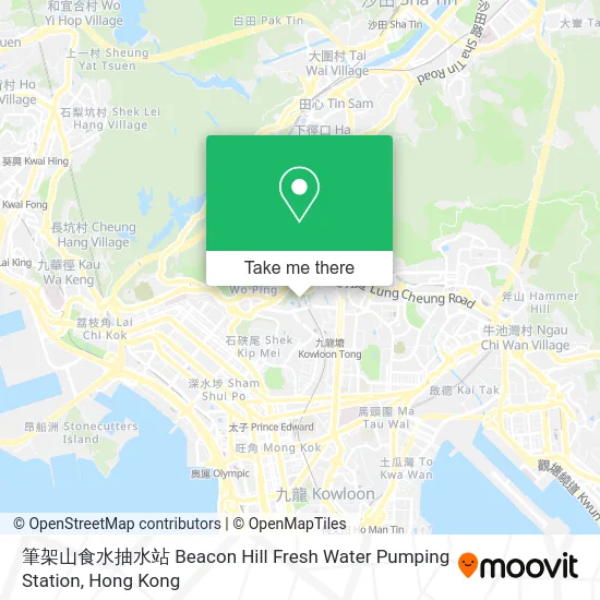 筆架山食水抽水站 Beacon Hill Fresh Water Pumping Station map