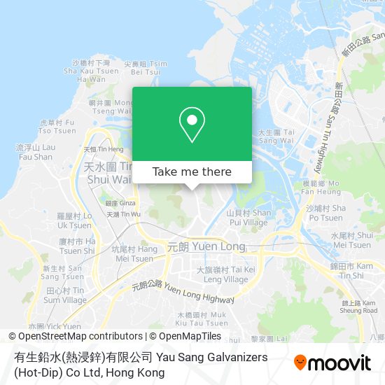 有生鉛水(熱浸鋅)有限公司  Yau Sang Galvanizers (Hot-Dip) Co Ltd map