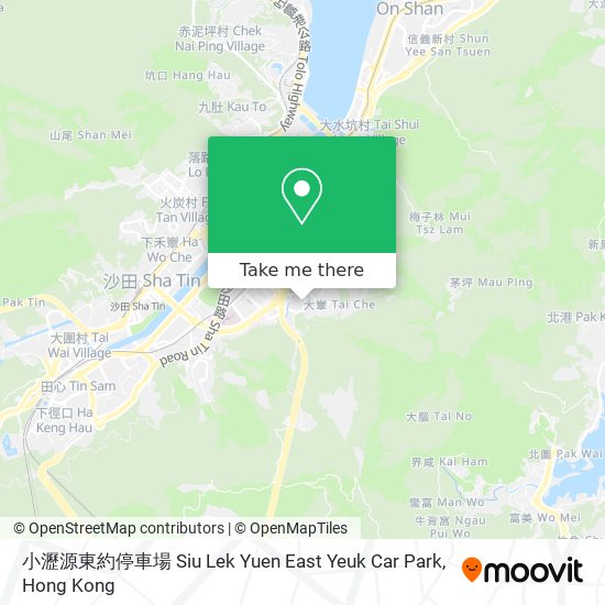 小瀝源東約停車場 Siu Lek Yuen East Yeuk Car Park map