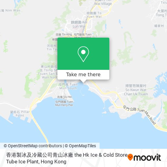 香港製冰及冷藏公司青山冰廠 the Hk Ice & Cold Store Tube Ice Plant地圖