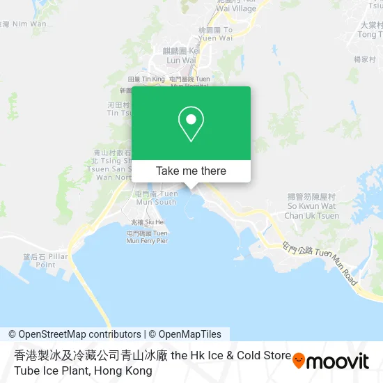 香港製冰及冷藏公司青山冰廠 the Hk Ice & Cold Store Tube Ice Plant地圖