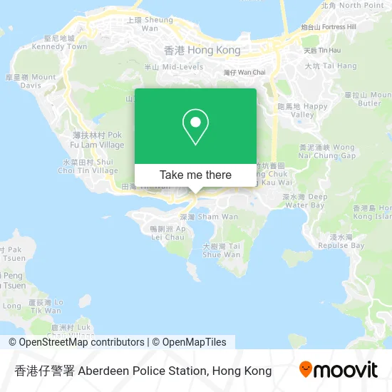 香港仔警署 Aberdeen Police Station map