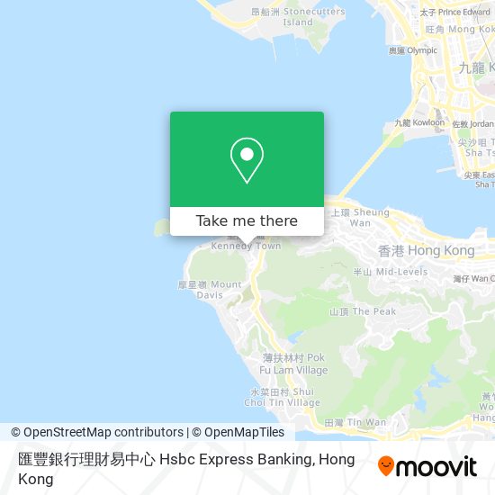 匯豐銀行理財易中心 Hsbc Express Banking map