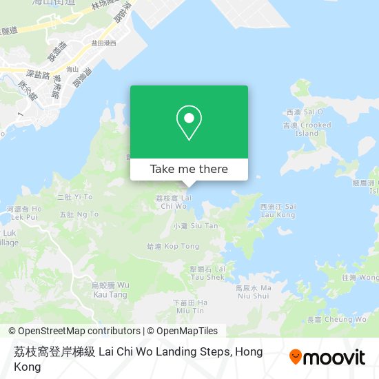 荔枝窩登岸梯級 Lai Chi Wo Landing Steps map