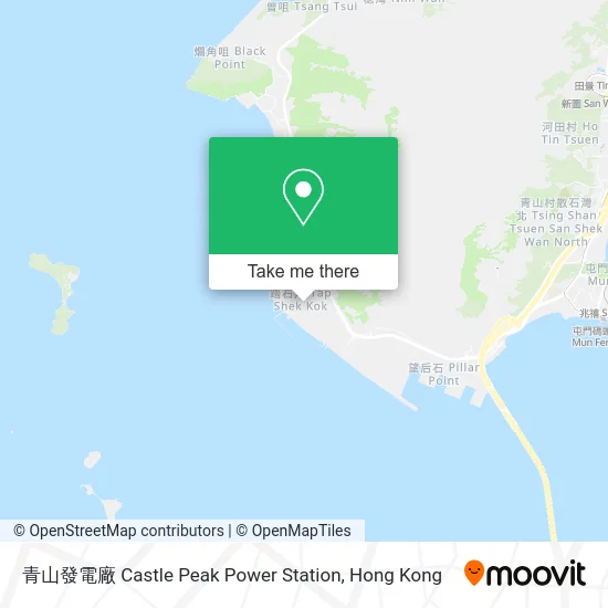 青山發電廠 Castle Peak Power Station map