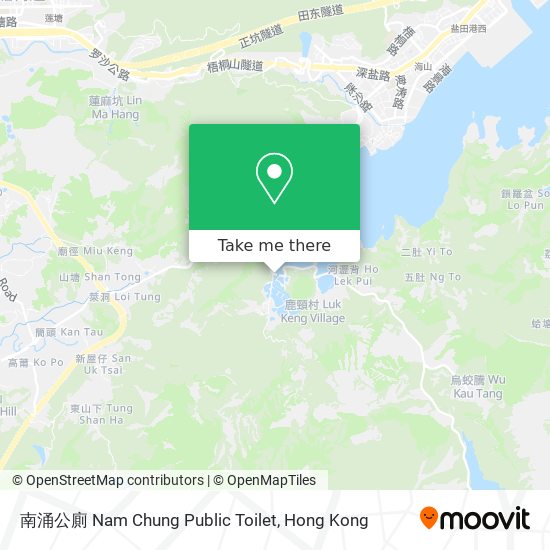 南涌公廁 Nam Chung Public Toilet map