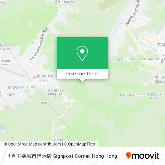 世界主要城市指示牌 Signpost Corner地圖