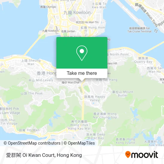 愛群閣 Oi Kwan Court map