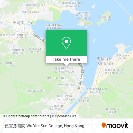 伍宜孫書院 Wu Yee Sun College map