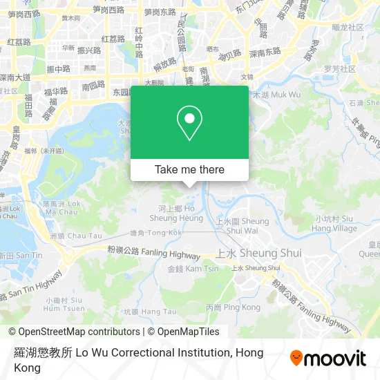 羅湖懲教所 Lo Wu Correctional Institution map
